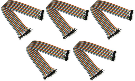 Picture of Alcasa kabelmeister Jumper Wire 40-Pin St-St 5er-Set 20cm