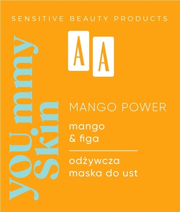 Attēls no Alkotest AA_You.mmy Skin odywcza maska do ust Mango Power 10g