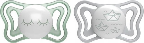 Изображение Alkotest CHICCO_Physio Light smoczek silikonowy 16-36M Lumi 2szt.