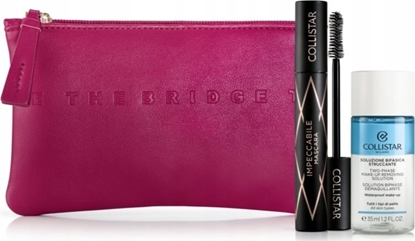 Picture of Alkotest COLLISTAR_SET XMas 2023 Impeccabile tusz do rzs Black 14ml + Two-Phase Removing pyn do demakijau 35ml + kosmetyczka Fuksja
