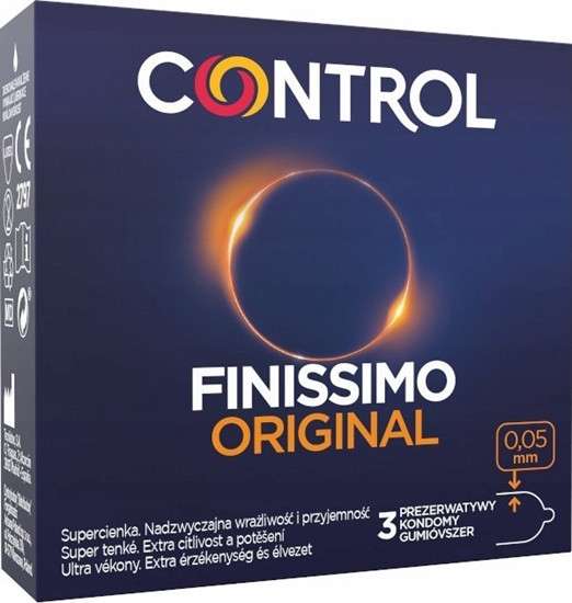 Picture of Alkotest CONTROL_Finissimo Original cienkie prezerwatywy 3szt