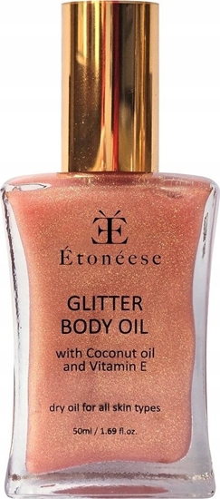 Изображение Alkotest ETONEESE_Suchy olejek do ciaa ze zotymi drobinkami Glow Rose 100ml