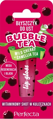 Изображение Alkotest PERFECTA_Bubble Tea byszczyk do ust Wild Cherry + Camellia Tea 10g