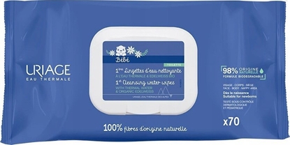 Изображение Alkotest URIAGE_Baby 1st Cleansing Water Wipes chusteczki nawilajce dla dzieci 70szt