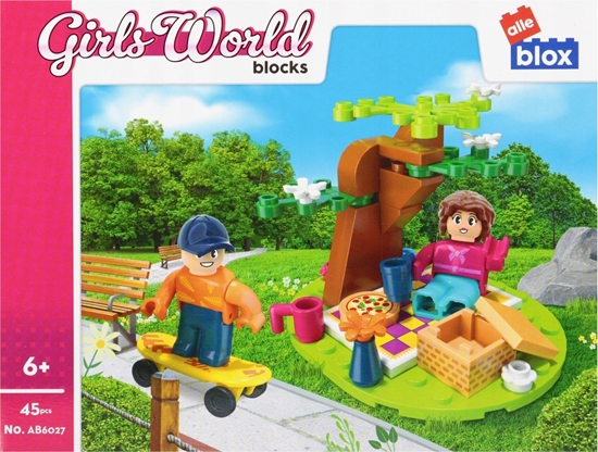 Picture of ALLEBLOX KLOCKI KONSTR ALLEBLOX GIRL PIKN 45EL 19X14X5 48