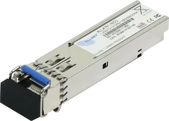 Picture of Allnet ALLNET Switch Modul ALL4761-INDU SFP(Mini-GBIC), 1000Mbit, WDM(Bidi)/LC, Tx1310nm/Rx1490nm, 9u, 20Km, Industrial -40/+85 Grad,