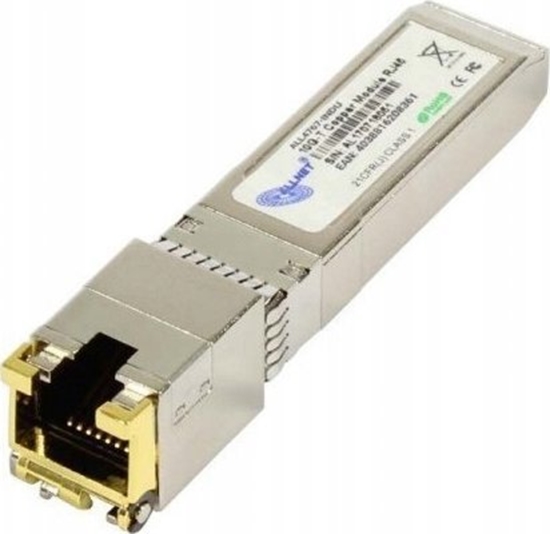 Picture of Allnet ALLNET Switch Modul ALL4767-INDU SFP+(Mini-GBIC), 10Gbit, RJ45(TP), uncodiert, Industrial -40/+85 Grad,