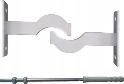 Picture of Almak Krasne Zestaw do montau grzejnika eliwnego (2 szt. wspornik + 1 szt. szpilka) biay