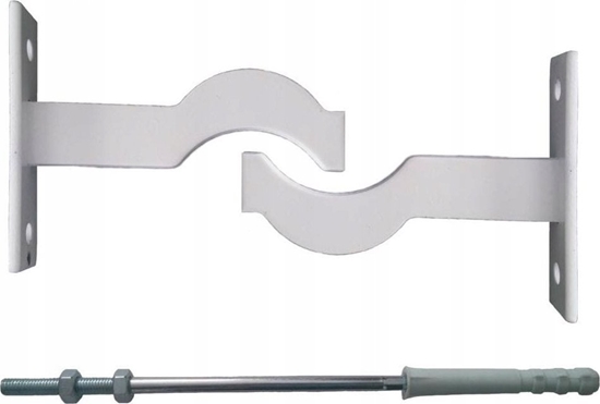 Picture of Almak Krasne Zestaw do montau grzejnika eliwnego (2 szt. wspornik + 1 szt. szpilka) biay