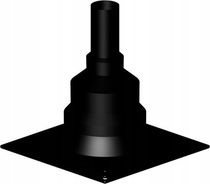 Picture of Almeva STARR Gowica kominowa starr z tworzywa (komplet), Kolor czarny, UV stabil. DN60