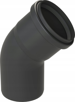 Picture of Almeva STARR Kolano 45° DN80 UV Stabilne Czarne