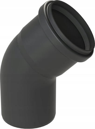 Picture of Almeva STARR Kolano 45° DN80 UV Stabilne Czarne