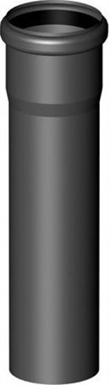 Изображение Almeva STARR Rura z kielichem 1m DN60 UV Stabilna Czarna7630676800029