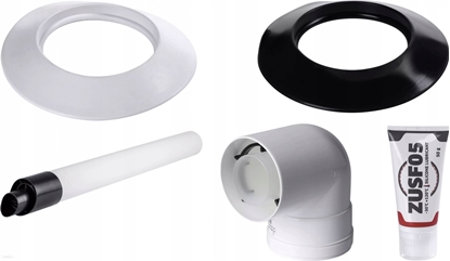 Изображение Almeva ZUB Zestaw odprowadzania spalin przez cian LIK DN60/100