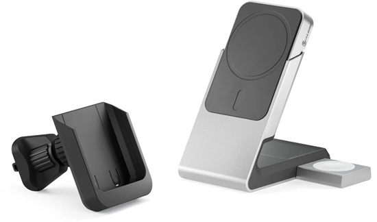 Picture of Alogic Matrix+ Wireless 3-in-1 Charging St.MagSafe + Vent Mount