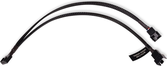 Изображение Alphacool Alphacool Y-Splitter 4-Pin auf 2x 4-Pin PWM 30cm - schwarz