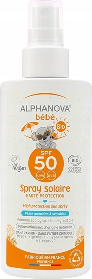 Picture of Alphanova Bebe Alphanova Bebe, Przeciwsoneczny Spray o wysokim filtrze SPF 50 SUN, 125ml