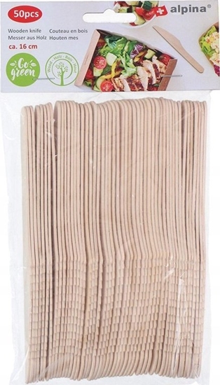 Picture of Alpina Alpina - Noe drewniane jednorazowe 16 cm 50 szt.