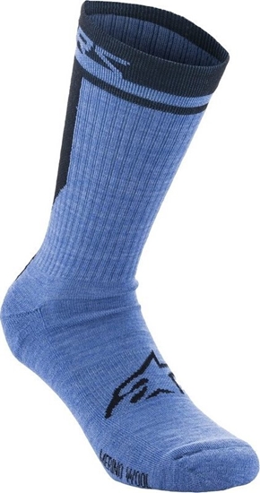 Изображение Alpinestars Skarpetki ALPINESTARS MERINO SOCKS 24, blue black Rozmiar: S
