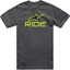 Attēls no Alpinestars T-shirt ALPINESTARS RIDE 4.0 CSF TEE, Charcoal/Lime/Black Rozmiar: XXL