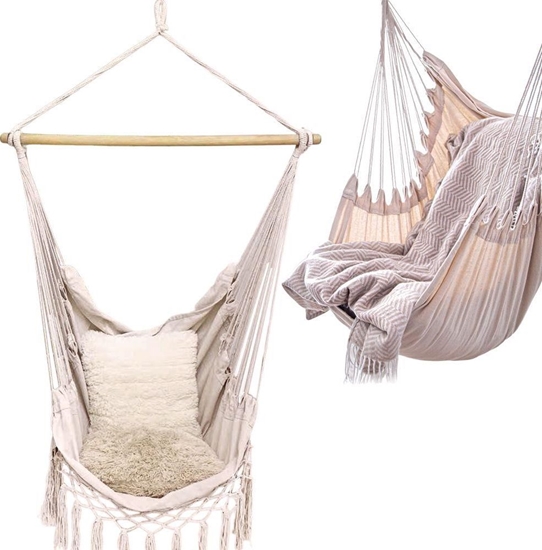 Picture of Ambiance Hamak Brazylijski fotel podwieszany hutawka beowy