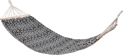 Picture of Ambiance Hamak jednoosobowy czarno-biay 200x80 cm