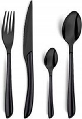Picture of Amefa Amefa Lumino 1422 - 16 pcs Bestik sæt  (Bright Black PVD  Black handle)