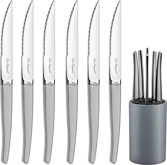 Изображение Amefa Lou Laguiole -  Steaks Knive- elegant satinfinish -6 stk  & kniv holder