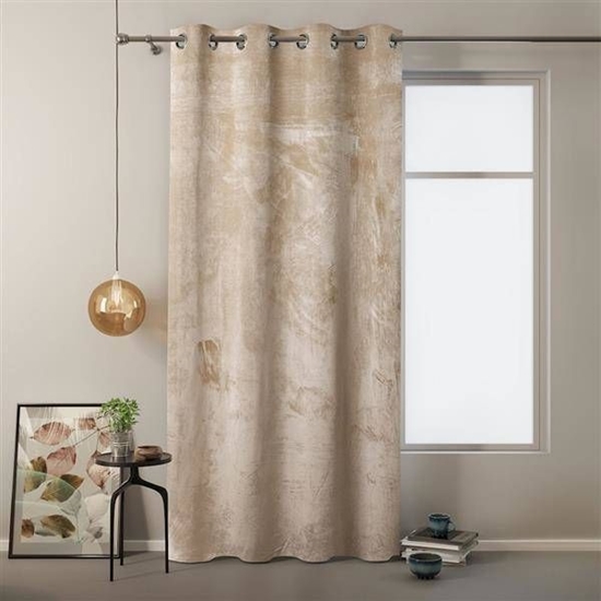 Picture of AmeliaHome Zasona Velvet na przelotkach Krem 140X245