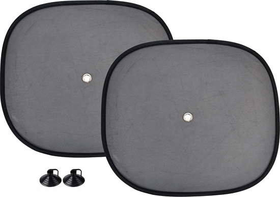Picture of AMiO 01537 Osony boczne przeciwsoneczne 2 sztuki czarne 44x38cm