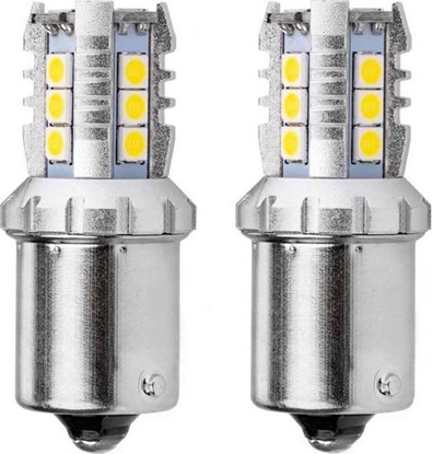 Attēls no AMiO arówki led canbus 3030 16smd 1156 ba15s p21w r10w r5w white 12v/24v