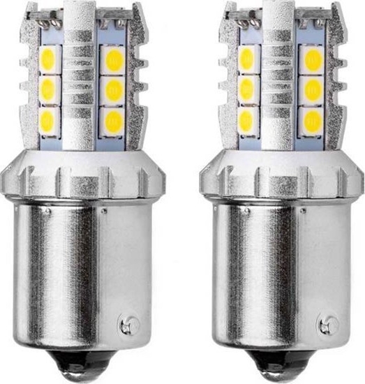 Picture of AMiO arówki led canbus 3030 16smd 1156 ba15s p21w r10w r5w white 12v/24v