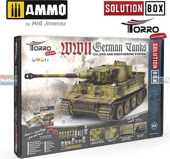 Picture of Ammo Ammo: Solution Box 01 - WWII German Tanks - Colors and Weathering System