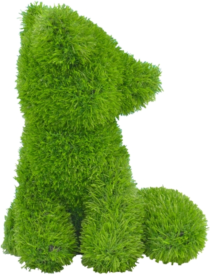 Picture of AniPlants, Grasfigur, "Fuchs" sitzend, Gartendeko, 37cm