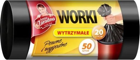 Изображение Anna Zaradna Anna Zaradna - Worki na mieci, wytrzymae, czarne - 20 l