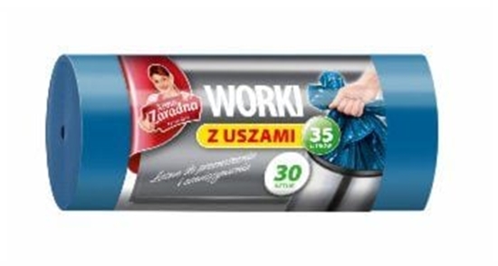 Picture of Anna Zaradna AZ Worki na mieci z uszami LDPE 35L 30SZT. NIEBIESKIE (AZ1-WNS-3883)