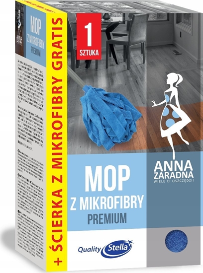 Изображение Anna Zaradna Mop z mikrofibry ANNA ZARADNA + cierka z mikrofibry gratis