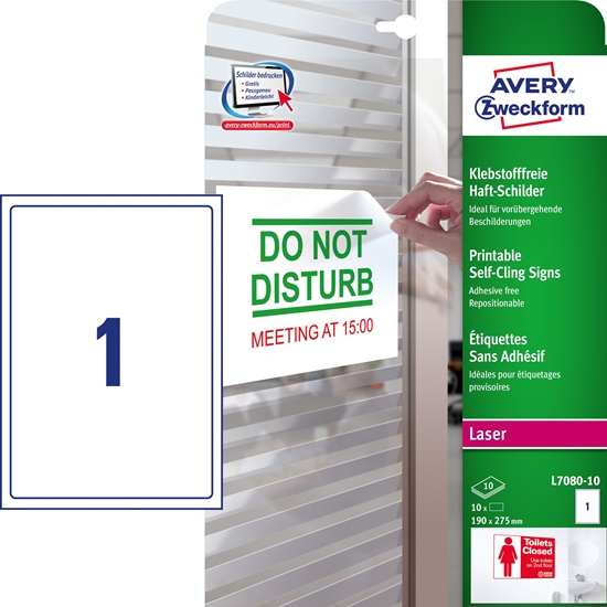 Изображение Anna Zaradna USUWALNE ZNAKI SAMOPRZYLEGAJCE A4 10ARK./OP. 190 X 275 MM BIAE, BIAY