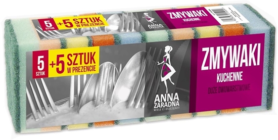 Picture of ANNA ZARADNA Zmywaki kuchenne due - dwustronne 1 op.-10szt (5+5 gratis)