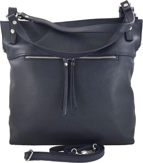 Picture of Anpa Torebka Pola Skórzana Granatowa