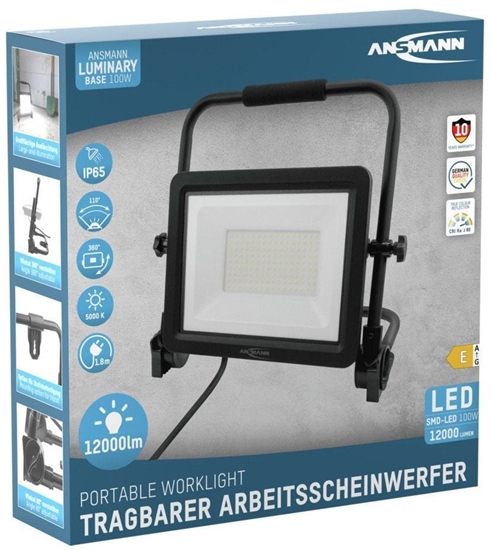 Picture of Ansmann FL100W-AC, 100 W, LED, IP65, Black, Flood work light