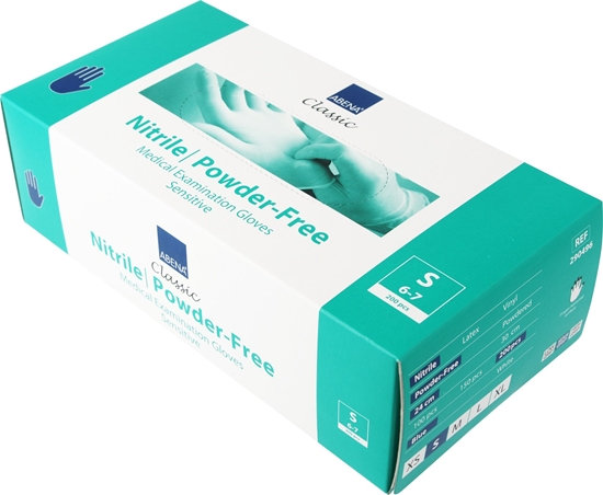 Изображение Antalis Nitrilhandske Classic Sensitive small blå pudderfri 200stk/pak - (200 stk.)