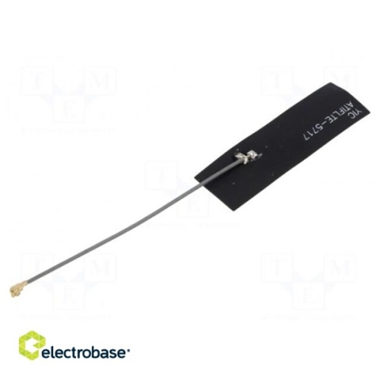 Picture of Antenna | 4G,LTE | 2dBi | linear | 56.59x16.53mm | IPEX | -40÷85°C