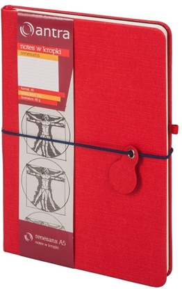 Picture of Antra Notes A5 Kropki Renesans Czerwony