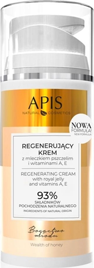 Изображение Apis Bogactwo miodu, regenerujcy krem z mleczkiem pszczelim, witaminami A,E 100ml