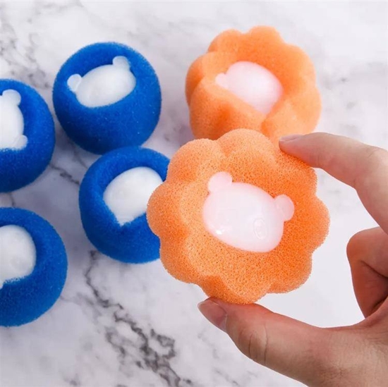 Picture of Aptel Magiczna KULA do PRANIA Zbierajca Kaki Sier Wosy Psa pomaraczowa AG895A