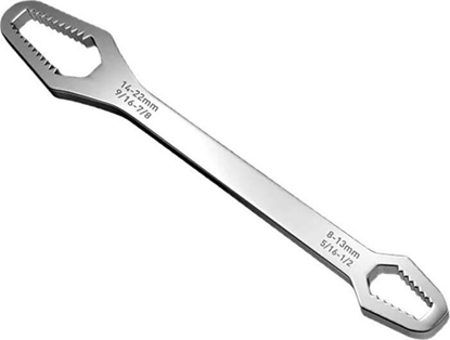 Attēls no Aptel PASKI KLUCZ OCZKOWY Uniwersalny 8-22mm srebrny AG786