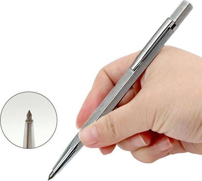 Attēls no Aptel RYSIK TRASERSKI ZNACZNIK DO METALU GLAZURY CERAMIKI srebrny 14cm NZ12C