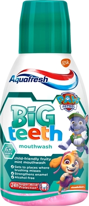 Picture of AQUAFRESH_Big Teeth Moutwash pyn do pukania jamy ustnej dla dzieci Mint 300ml