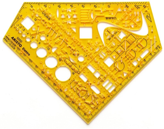 Picture of Aristo ARISTO Szablon ktownik elektryczny Format 155 x 155mm